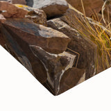 Black and white landscape art painting of Bolivia on a large stretched canvas, suitable for bedroom decor.