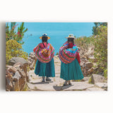 Black and white stretched canvas of a Bolivian landscape, ideal for kitchen art.