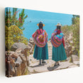 Large canvas print depicting a tranquil Bolivian landscape in soft earth tones, suited for kitchen wall art.