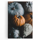 Large black and white canvas print of a forest in autumn, ideal for kitchen wall art.