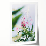 Extra large rolled print of spring-themed floral art in soft pastel shades, suitable for dining room or bathroom walls.