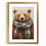 Extra large abstract art print with textured white swirls on a golden frame, ideal for living room decor.