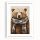 Abstract art print featuring swirling blue and white patterns, framed in white, ideal for dining room or bedroom decor.