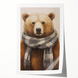 Extra large rolled print of a winter-themed floral art in muted blue and white tones, ideal for dining room wall decor.