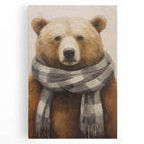 Large black and white canvas depicting a winter scene, ideal for kitchen wall art.