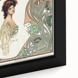 1904 Art Nouveau Vogue Cover Print - Elegant Winter Fashion Wall Art