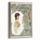 1904 Art Nouveau Vogue Cover Print - Elegant Winter Fashion Wall Art