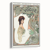 1904 Art Nouveau Vogue Cover Print - Elegant Winter Fashion Wall Art