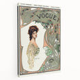 1904 Art Nouveau Vogue Cover Print - Elegant Winter Fashion Wall Art