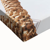 Large art of a black and white landscape painting on stretched canvas, ideal for bedroom wall decor.