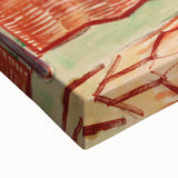 Large art of a black and white landscape painting on stretched canvas, suitable for bedroom decor.