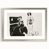 Expressionist Art: Monochrome Violin Concert in Modern Expressionism