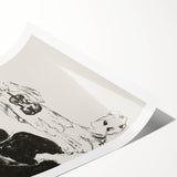 Expressionist Art: Monochrome Violin Concert in Modern Expressionism