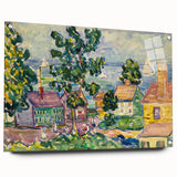 New England Coastal Village - Maurice Prendergast Impressionist Print