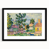 New England Coastal Village - Maurice Prendergast Impressionist Print