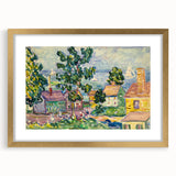 New England Coastal Village - Maurice Prendergast Impressionist Print