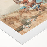Realism Art Canvas: Maritime Scene with Fishermen Realism Wall Art
