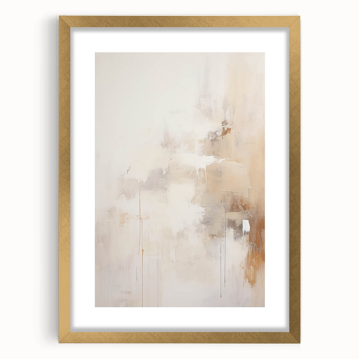 Contemporary Dining Art Pieces – Neutral Abstract Canvas Print