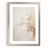 Contemporary Dining Art Pieces – Neutral Abstract Canvas Print