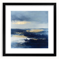 Modern Abstract Wall Art – Contemporary Navy & Gold Canvas Decor