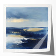 Modern Abstract Wall Art – Contemporary Navy & Gold Canvas Decor