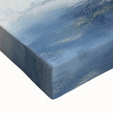 Modern Abstract Wall Art – Contemporary Navy & Gold Canvas Decor