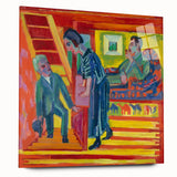 Expressionist Art: Vibrant Scene of Connection in Modern Expressionism