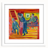 Expressionist Art: Vibrant Scene of Connection in Modern Expressionism