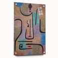 Modern Wall Art: Abstract Face in Earthy Tones – Contemporary Minimalist Decor