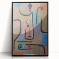 Modern Wall Art: Abstract Face in Earthy Tones – Contemporary Minimalist Decor
