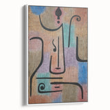 Modern Wall Art: Abstract Face in Earthy Tones – Contemporary Minimalist Decor