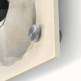 Dining Room Wall Decor – Black and Beige Abstract Canvas Print