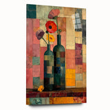 Vintage Vase Living Room Wall Art - Modern Abstract Canvas Print