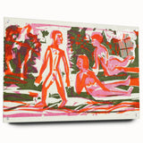 Abstract Expressionist Woodcut | Modern Expressionism Wall Art