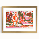 Abstract Expressionist Woodcut | Modern Expressionism Wall Art