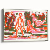 Abstract Expressionist Woodcut | Modern Expressionism Wall Art