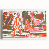 Abstract Expressionist Woodcut | Modern Expressionism Wall Art