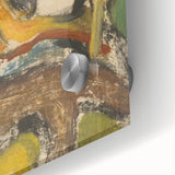 Modern Wall Art: Abstract Mountain Scene – Rustic Earthy Landscape Decor