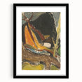 Modern Wall Art: Abstract Mountain Scene – Rustic Earthy Landscape Decor