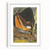 Modern Wall Art: Abstract Mountain Scene – Rustic Earthy Landscape Decor