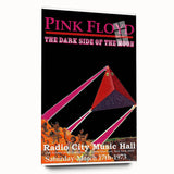 Pink Floyd Dark Side of the Moon 1973 Retro Poster - Radio City Music Hall