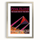 Pink Floyd Dark Side of the Moon 1973 Retro Poster - Radio City Music Hall