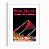 Pink Floyd Dark Side of the Moon 1973 Retro Poster - Radio City Music Hall
