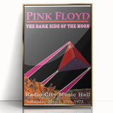 Pink Floyd Dark Side of the Moon 1973 Retro Poster - Radio City Music Hall