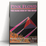 Pink Floyd Dark Side of the Moon 1973 Retro Poster - Radio City Music Hall