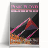 Pink Floyd Dark Side of the Moon 1973 Retro Poster - Radio City Music Hall