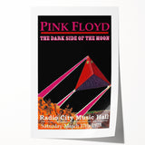 Pink Floyd Dark Side of the Moon 1973 Retro Poster - Radio City Music Hall