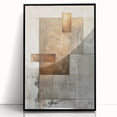 Framed Dining Room Prints – Geometric Neutral Abstract Wall Art