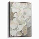 Framed black minimalist wall art featuring an abstract design, showcased from a side view, perfect for modern decor in home or office settings.