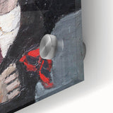 Modern Wall Art: Textured Self-Portrait – Contemporary Bold Decor Piece